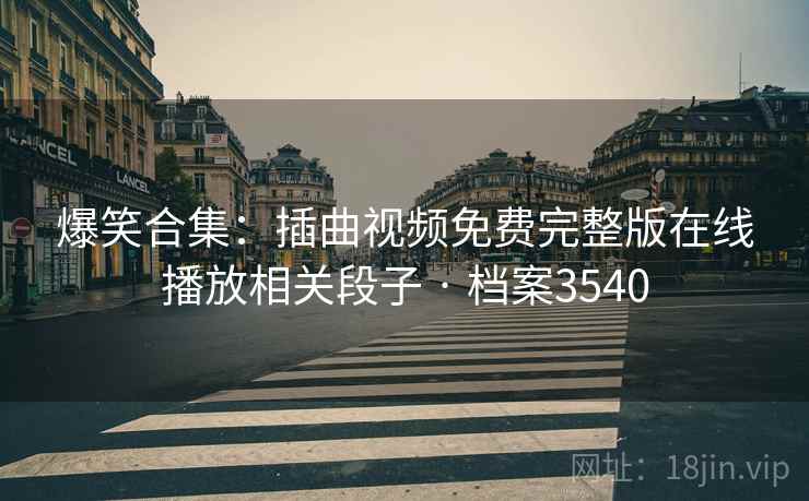 爆笑合集：插曲视频免费完整版在线播放相关段子 · 档案3540