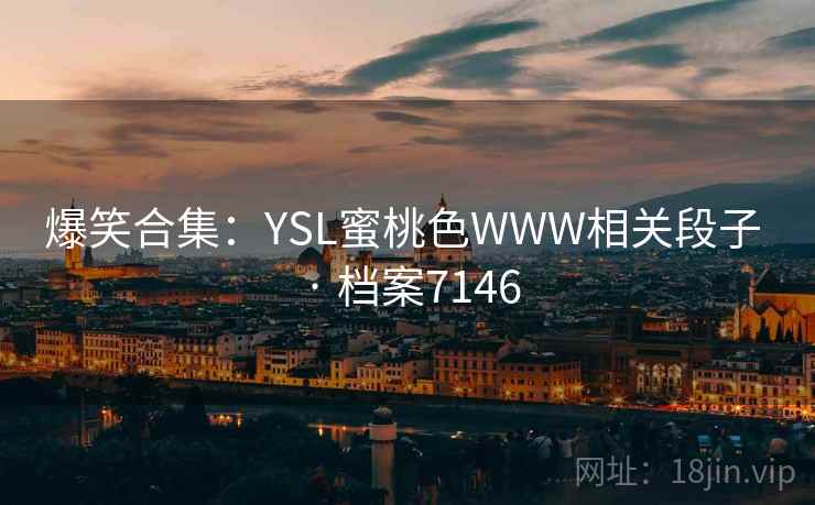 爆笑合集：YSL蜜桃色WWW相关段子 · 档案7146