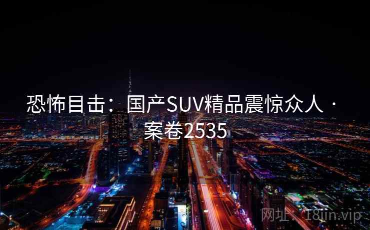 恐怖目击:国产SUV精品震惊众人 · 案卷2535