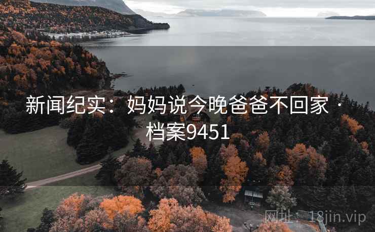 新闻纪实:妈妈说今晚爸爸不回家 · 档案9451
